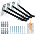 Sinoer 4 Pack Garage Tires Hooks/Heavy Duty Wall Mounted Hanger Tool Storage Rack Multi-Tools Storage Utility Tire Holder with Screws