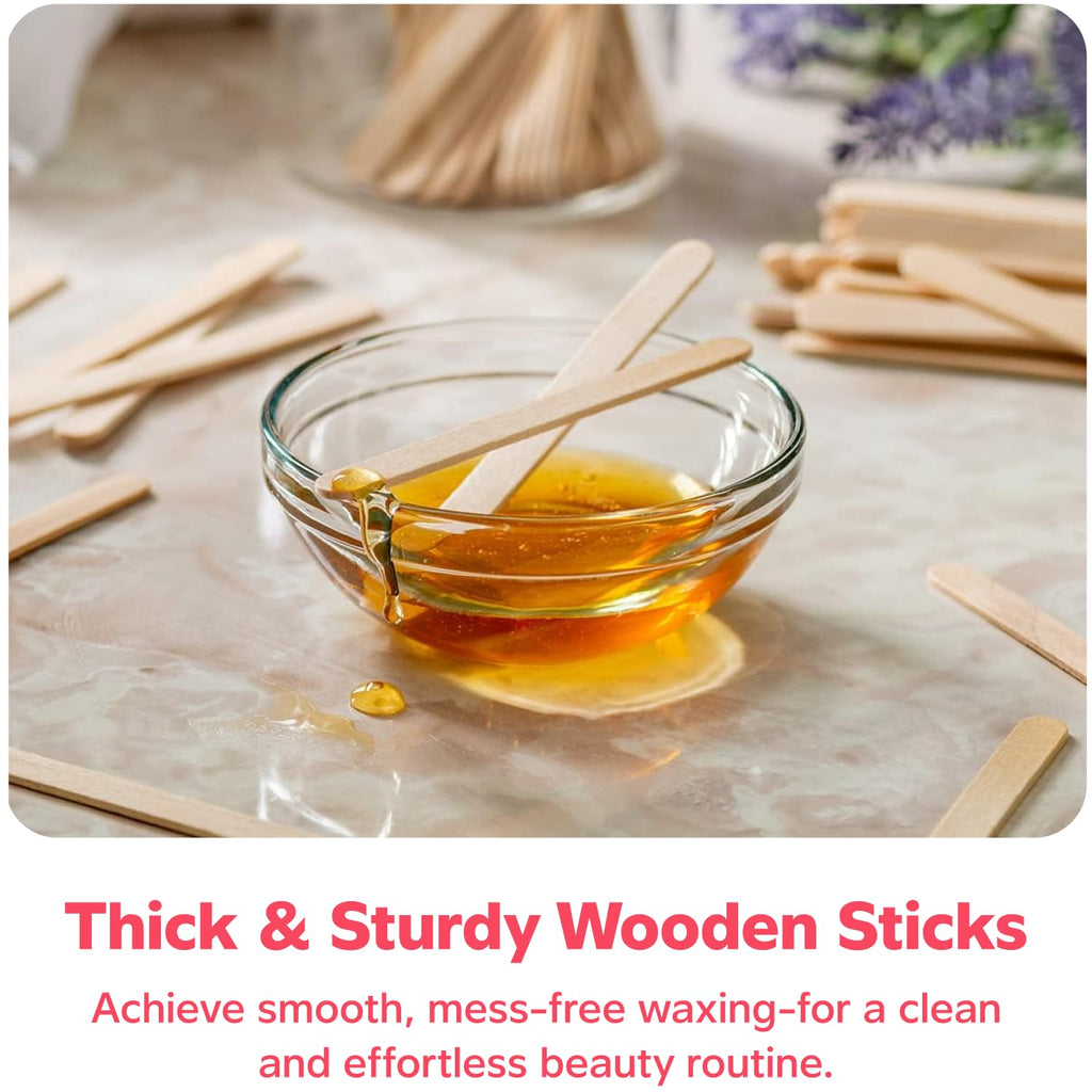 GUSTO [1000 Count] 4.5 Inch Wooden Multi-Purpose Popsicle Sticks for Crafts, Ice, Ice Cream, Waxing, and Tongue Depressor Wood Sticks - Formerly Comfy Package