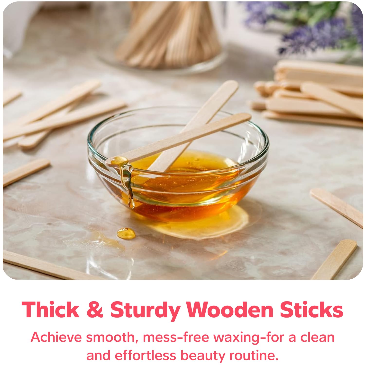 GUSTO [1000 Count] 4.5 Inch Wooden Multi-Purpose Popsicle Sticks for Crafts, Ice, Ice Cream, Waxing, and Tongue Depressor Wood Sticks - Formerly Comfy Package