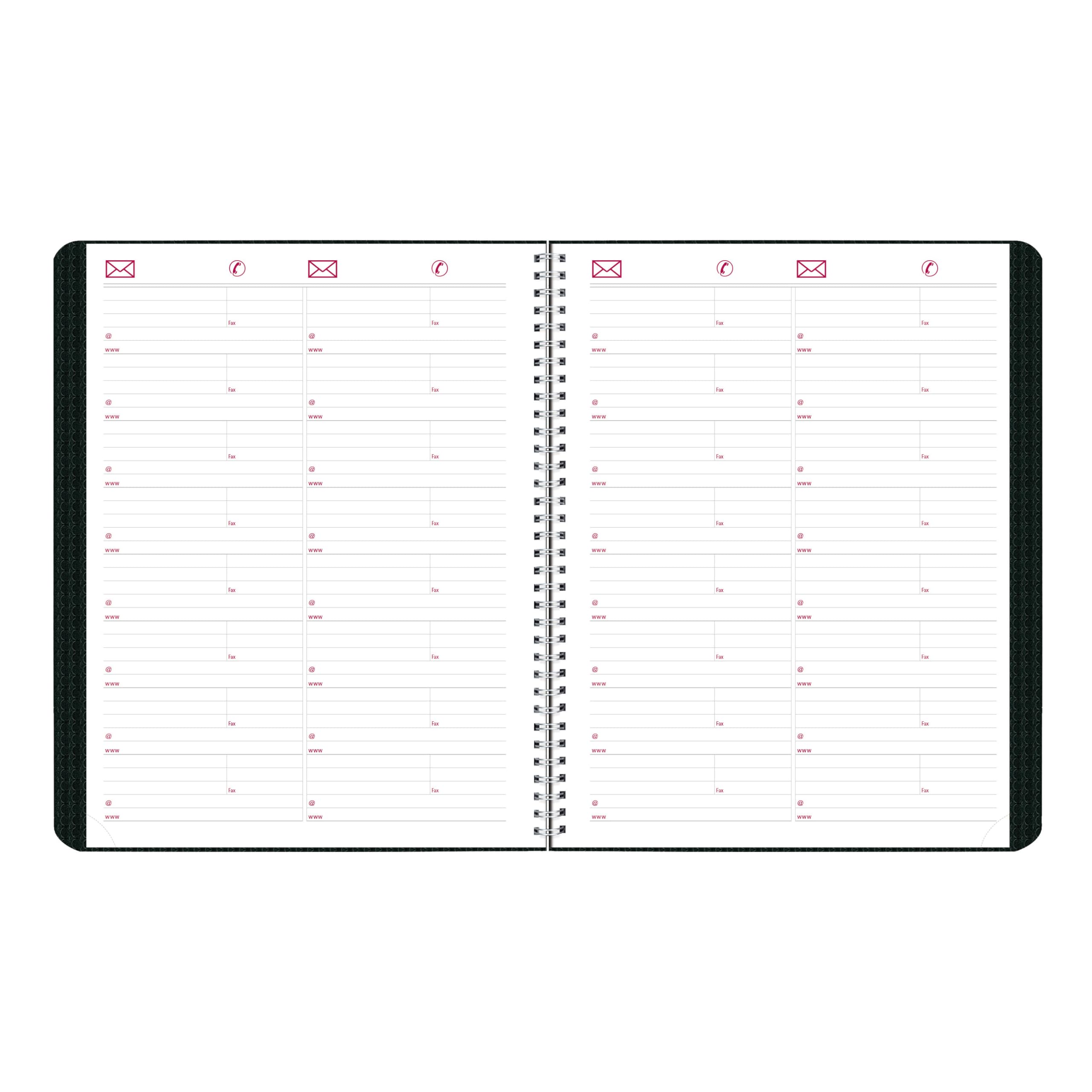 Brownline® 2026 DuraFlex Monthly Planner, 14 Months, December 2025 to January 2027, Twin-Wire Binding, 11" x 8.5", Black (CB1262V.BLK-26)