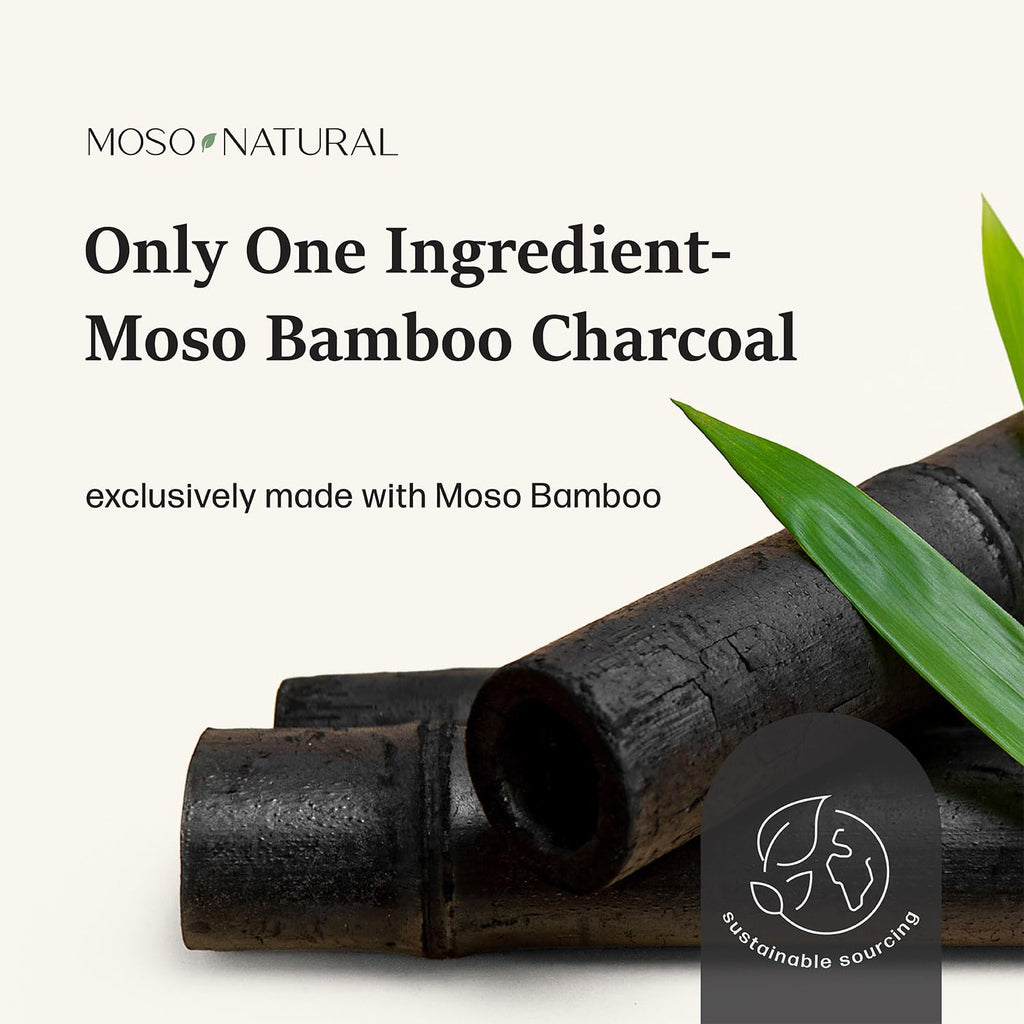 Moso Natural Car Air Freshener and Deodorizer | Long Lasting Bamboo Charcoal Odor Absorber | Non Toxic Odor Eliminator for Cars | Scent Free Air Purifying Bag (2 Pack)