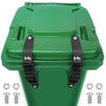2 Pcs Trash Can Locks for Anti Animals, Universal Garbage Can Lock, Nylon Bear Proof Trash Bin Lid Lock, Adjustable and Easy to Install, Heavy-Duty Garbage Can Strap for Outdoor Trash Can, Black
