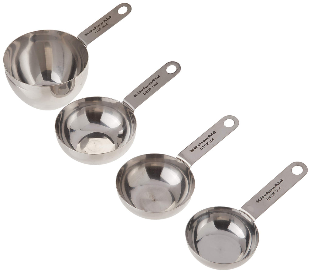 KitchenAid Kitchen Tools Set of 4 Stainless Steel Measuring Cups