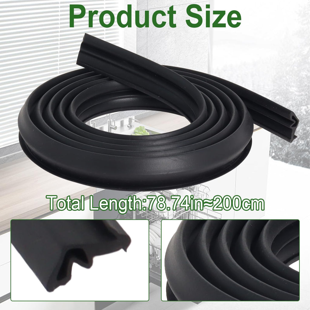 W11177741 W10300924 Dishwasher Gasket Door Seal Compatible with Whirlpool Maytag Kenmore Dishwashers Replaces W10300924V W10300924VP 4843807 W10660528 PS12348515