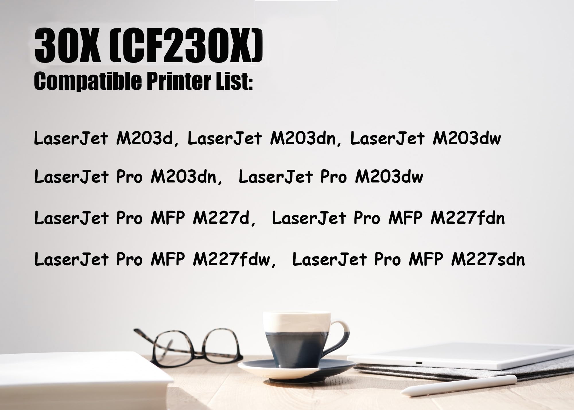 Ultra Toner® Compatible Replacement for HP 30X CF230X Toner Cartridge High Yield of 30A CF230A - Laserjet M203d M203dn M203dw Pro M203dn M203dw M227d MFP M227fdn MFP M227fdw MFP M227sdn (2PK)