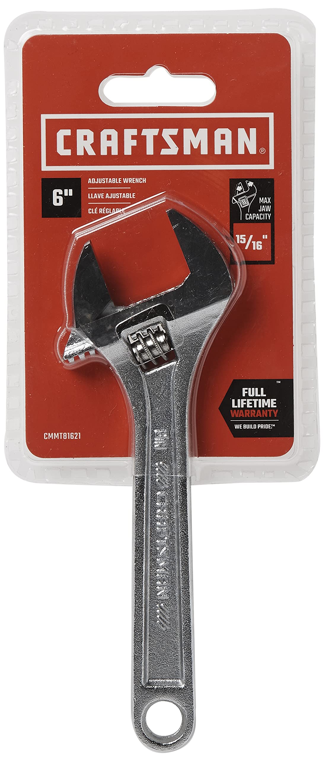 CRAFTSMAN® 6 in. All Steel Adjustable Wrench (CMMT81621)