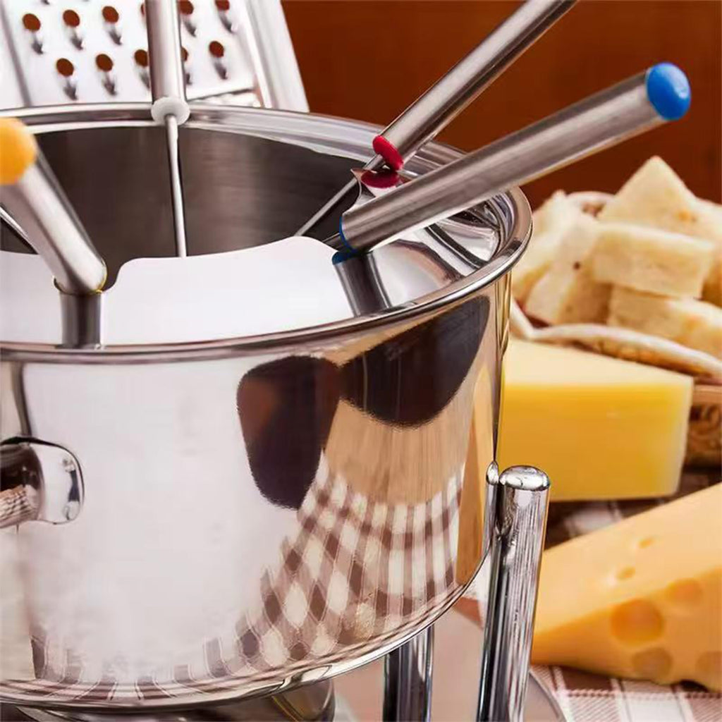 FYHJTRT 24PCS Fondue Forks - 9.45" Stainless Steel Color-Coded Skewers Heatproof Handles for Chocolate, Cheese, Marshmallows & Meat (6 Colors)