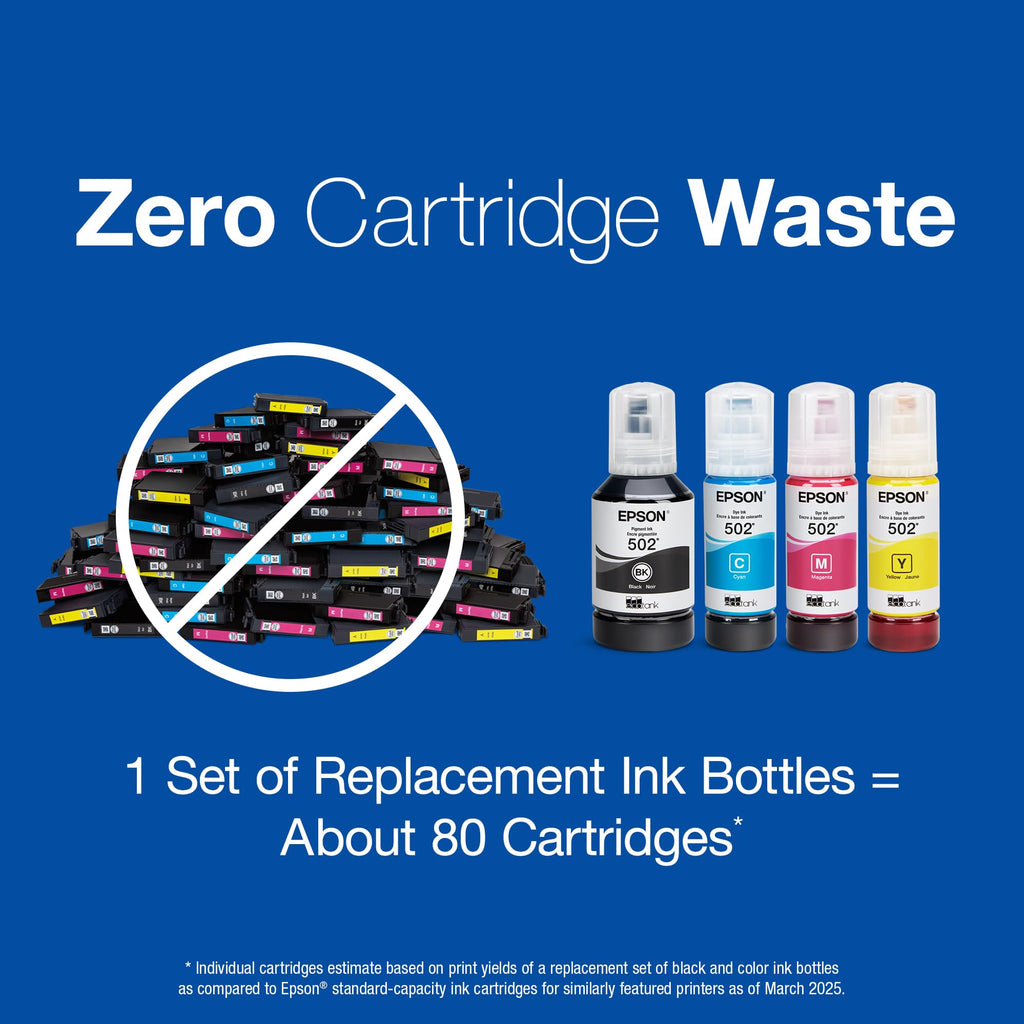EPSON 522 EcoTank Ink Ultra-high Capacity Bottle Black (T522120-S)Works with ET-2720, 2800, 2803, 2840, 4700, 4800, 4810