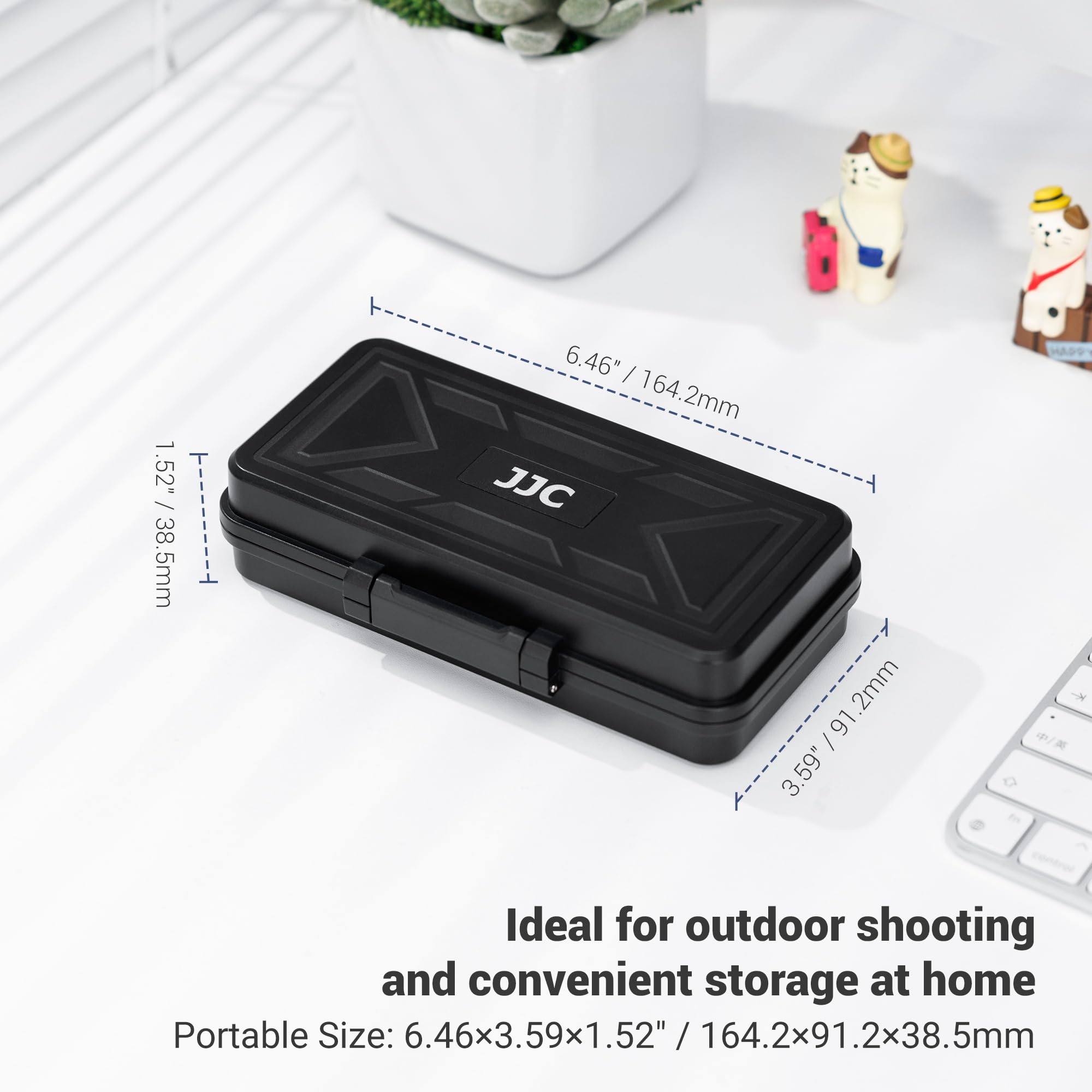 JJC Multi-Function Camera Battery Memory Card Storage Case for 6 SD Card,6 CFexpress Type-B/XQD Cards,5 CFexpress Type-A Cards,3 Camera Batteries Holder Box for LP-E6 NP-FZ100 NPW235