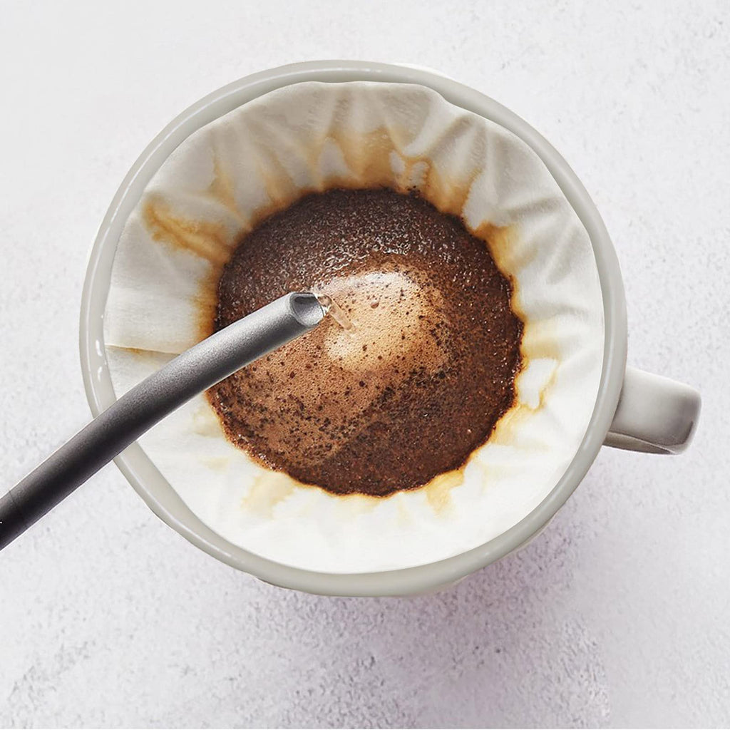 ELEFOCUS Porcelain Coffee Dripper, Filter Cone (White)