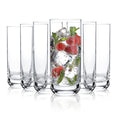 D.M DESIGN·MASTER [6 Pack,13.5 OZ] -Premium Highball Glasses, Heavy Base Tall Bar Glass, Drinking Glasses for Water, Juice, Beer, and Cocktail.