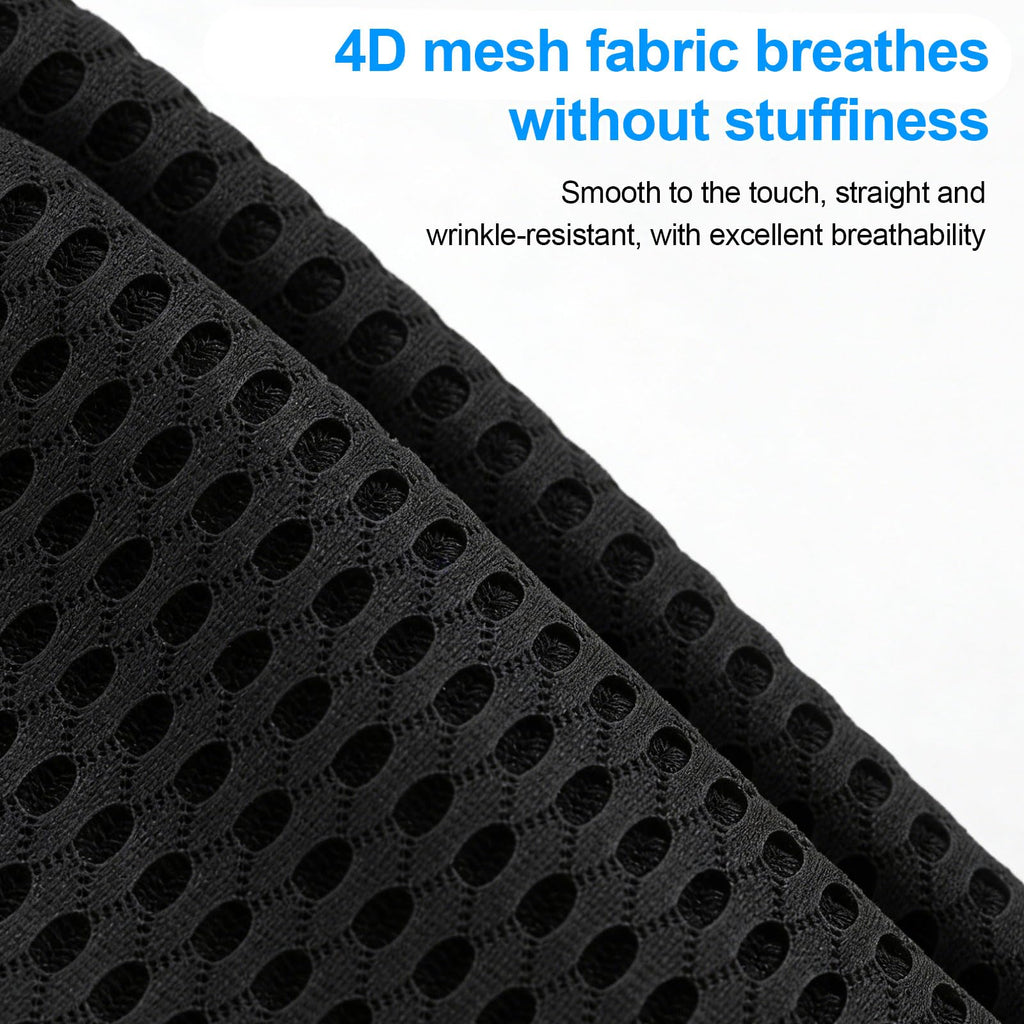 Lumbar Support Pillow, Memory Foam Cushion, Relieves Back Pain, Provides Strong Support, Ergonomic Lumbar Pad for Cars, Airplanes, and Office Chairs (Black)