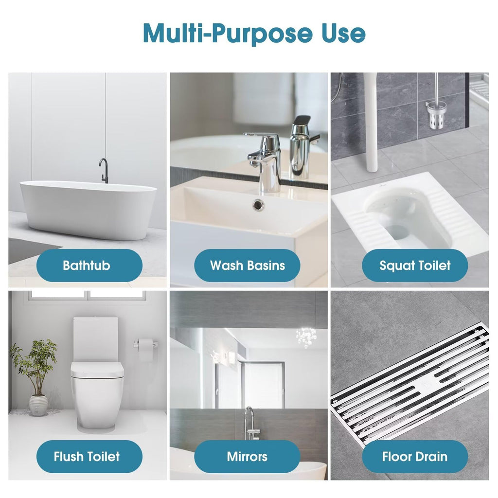 Disposable Toilet Brush with 48 PCS Toilet Refills, Disposable Toilet Cleaning System- Toilet Brushs, Storage Caddy and 48 Toilet Bowl Brush Refill Heads for Bathroom Cleaning
