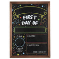 First Day Last Day of School Chalkboard Double Sided Sign with Frame - 14" x 10"