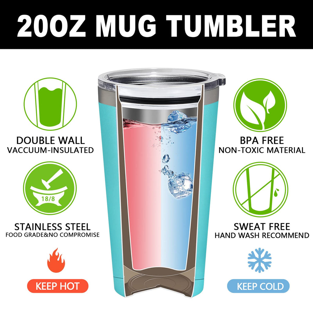 SpenMeta Gifts for Mom - Mothers Day Christmas Birthday Gifts for Mom from Daughter, Son - 20oz Vacuum Insulation Tumbler