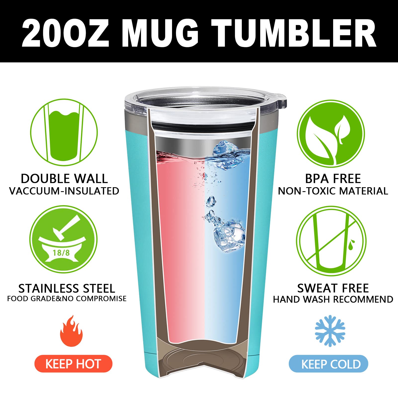 SpenMeta Gifts for Mom - Mothers Day Christmas Birthday Gifts for Mom from Daughter, Son - 20oz Vacuum Insulation Tumbler