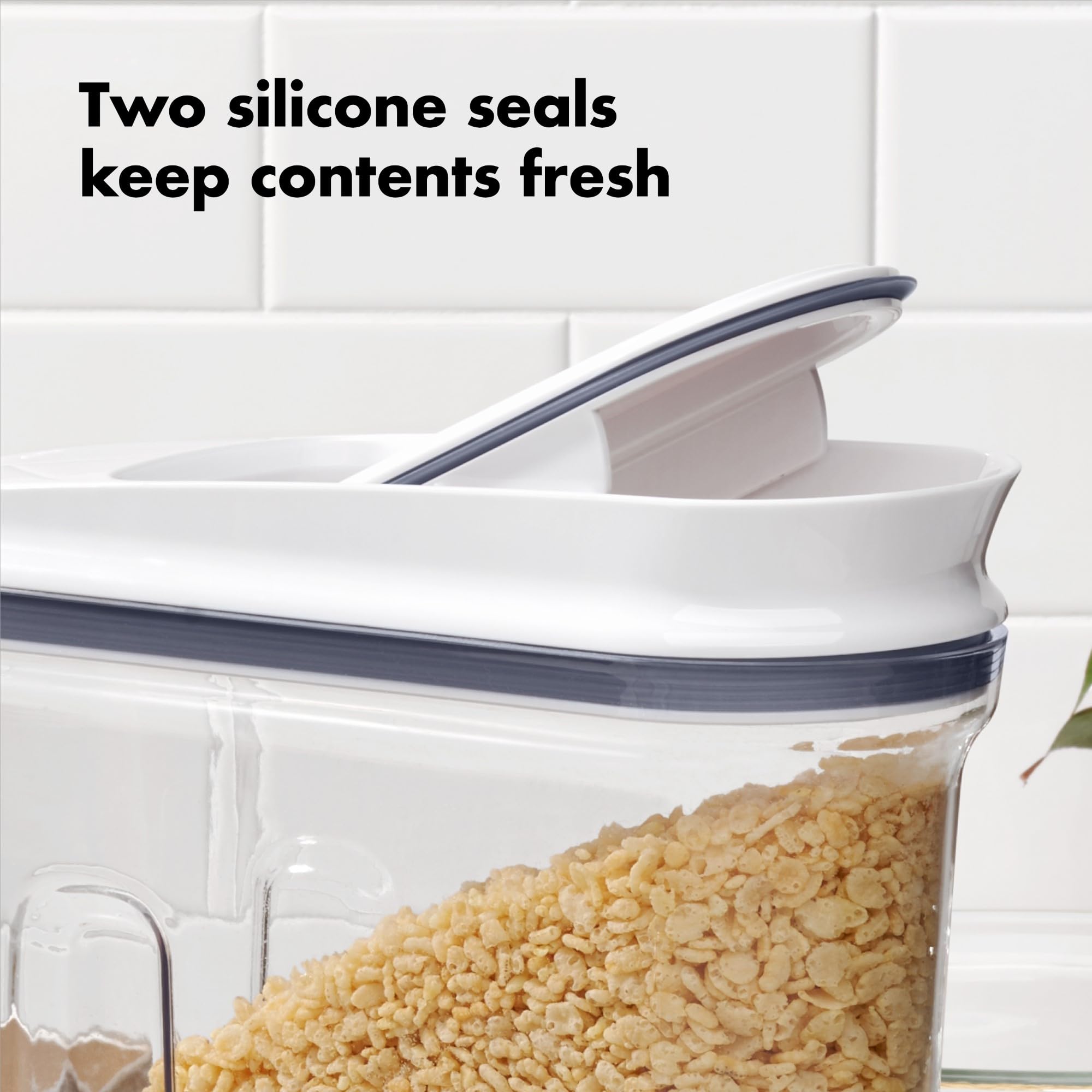 OXO Good Grip Pop Cereal Dispenser, 4.5-Quart, Clear