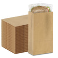 Brown Paper Lunch Bags - [100 Count] - (4 LB) - Recyclable Kraft Paper Bags with Self-Standing Design for Easy Packing - Craft Paper Bags Ideal for Lunches, Snacks & DIY Projects