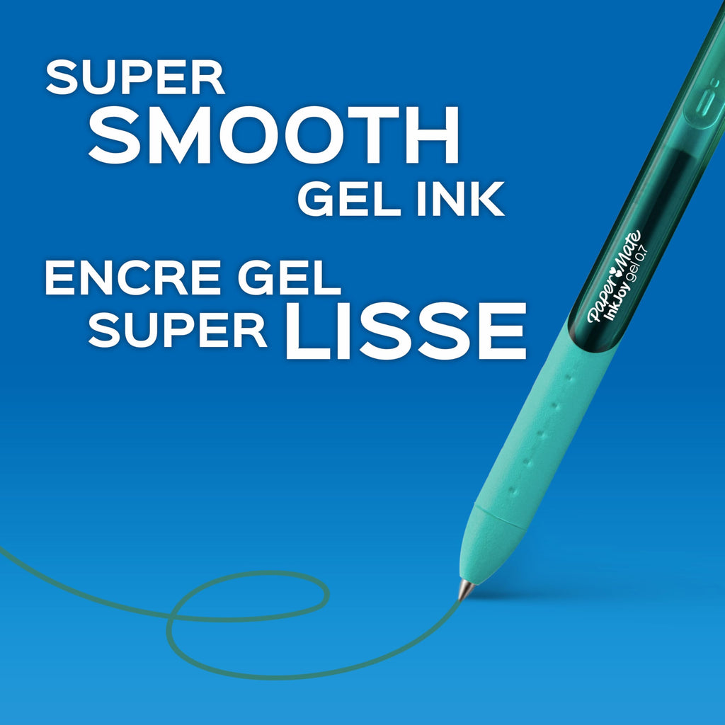 Paper Mate InkJoy Pens, Gel Pens, Medium Point (0.7 mm), Dark Blue, 12 Count