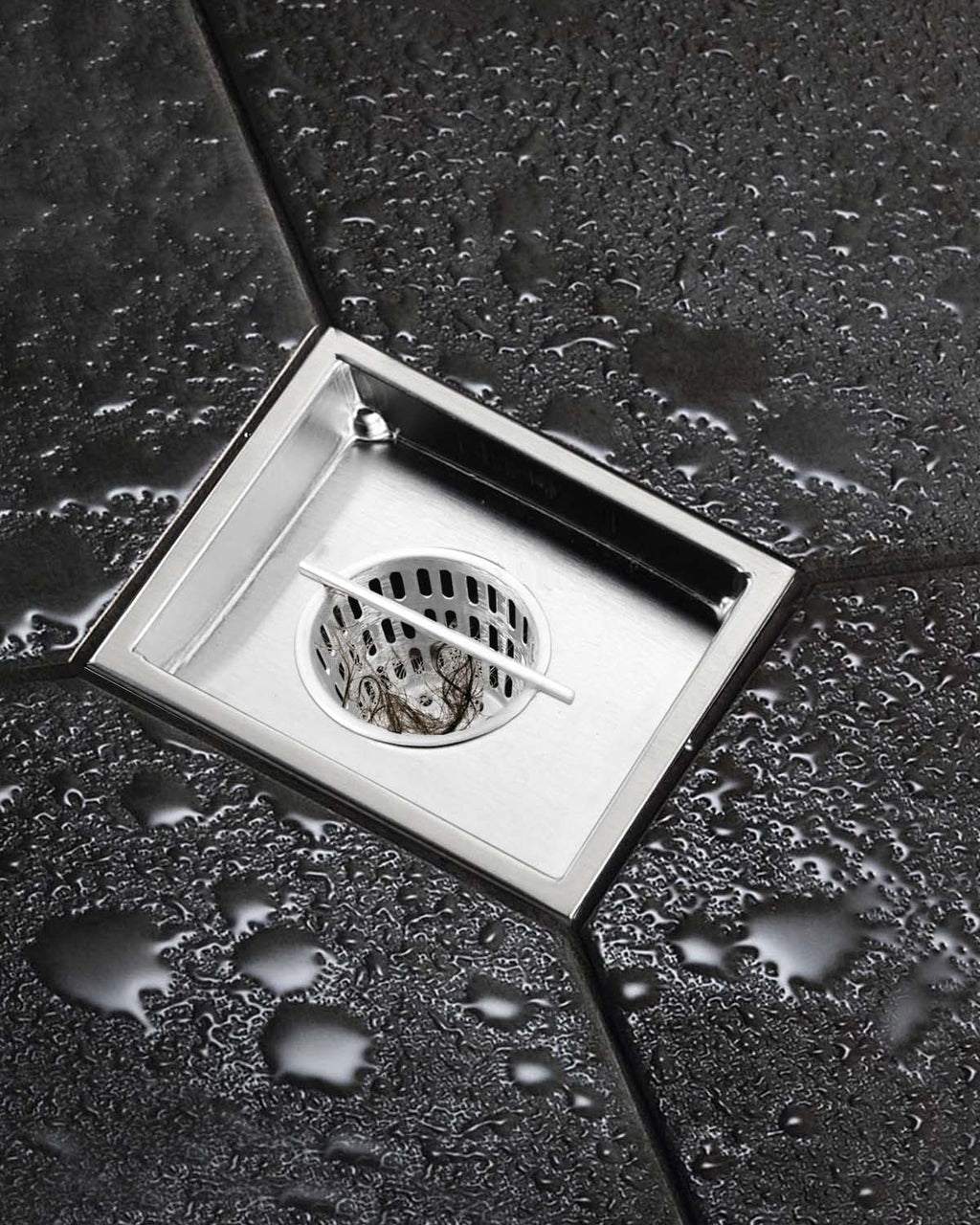 2 Inch Hair and Debris Strainer, Shower Drain Strainer with Lifting Hook, Stainless Steel Debris Basket Shower Drain Catcher, Hair Catcher for Floor Drain