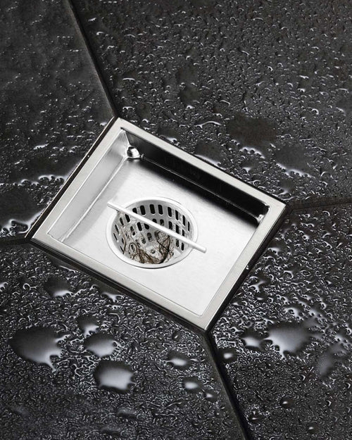2 Inch Hair and Debris Strainer, Shower Drain Strainer with Lifting Hook, Stainless Steel Debris Basket Shower Drain Catcher, Hair Catcher for Floor Drain