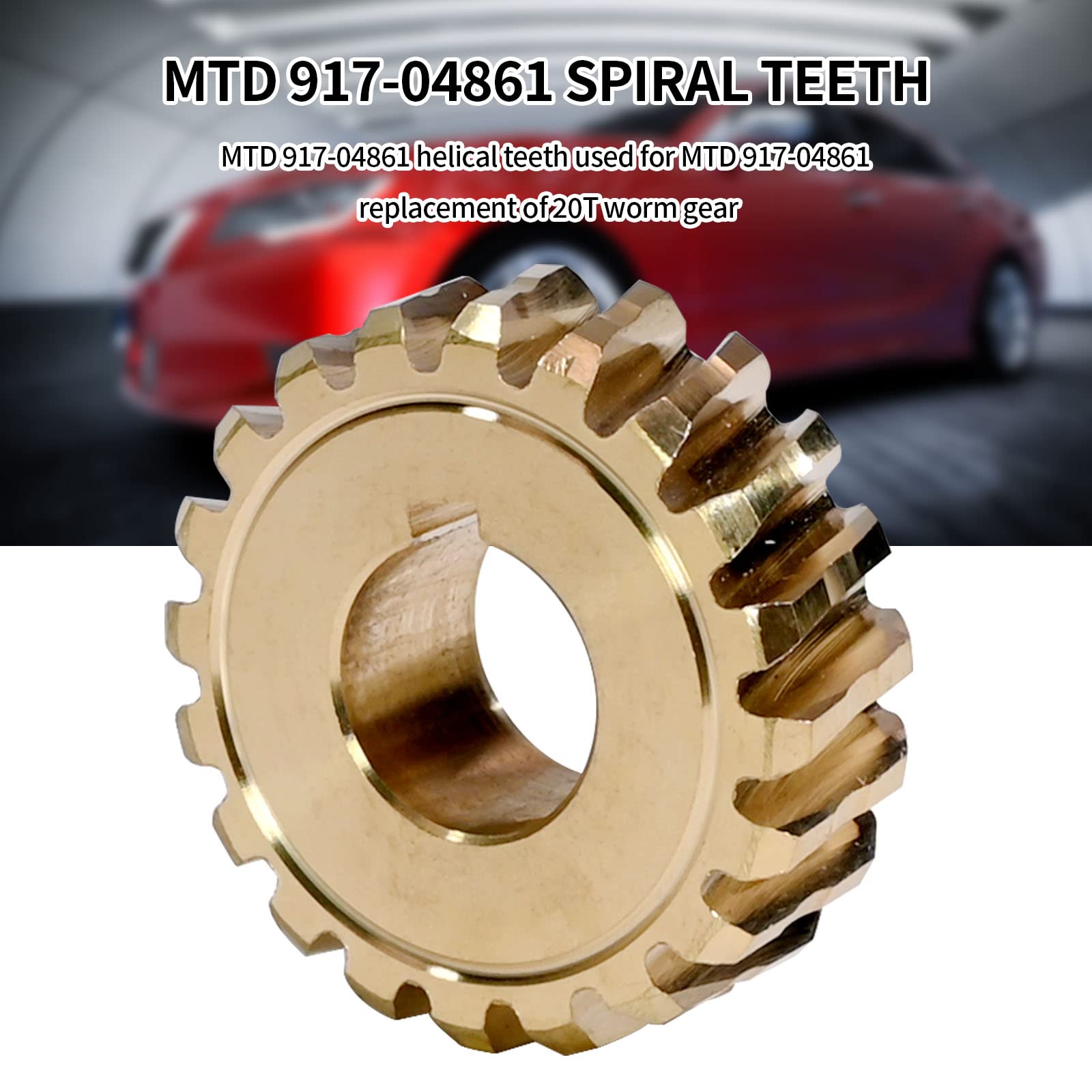 Zreneyfex 917-04861 20Tooth Worm Gear Replacement for Bolens Craftsman Troy-Bilt Cub Cadet 40" - 42" Snowblow