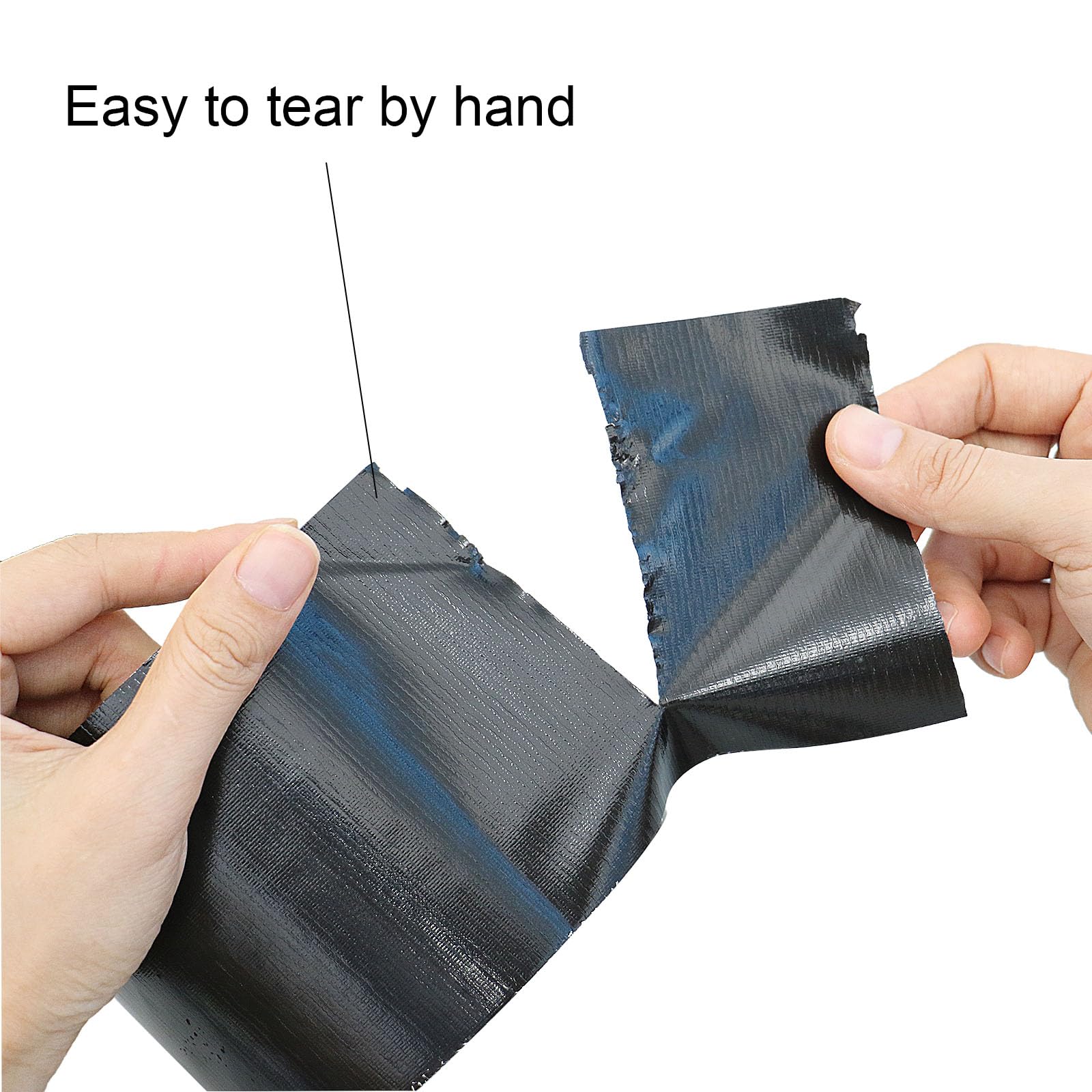 BOMEI PACK Black Wide Duct Tape 4Inch, Strong Tape Gris Residue Free for Crafts and Repair, 1Roll 8.3Mil x 30yds