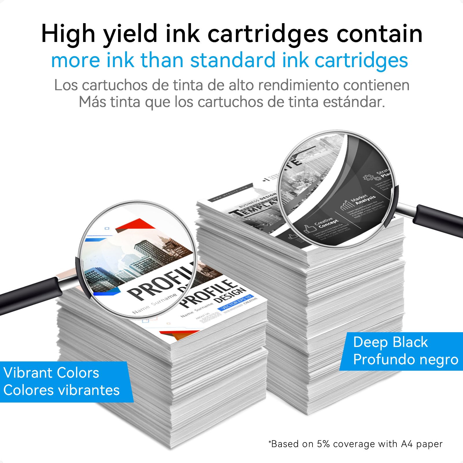 63XL Ink Cartridge Black/Colour Compatible for HP 63 Ink Cartridges Compatible for Envy 4520 4522 3634 OfficeJet 3830 4650 5252 5258 5260 DeskJet 3636 1111 3630 Printer