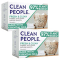 The Clean People Fabric Softener Sheets - Dryer Sheets - Softens & Removes Static Cling - Vegan Laundry Softener, Essential Oils - Fresh Scent 240 Pack
