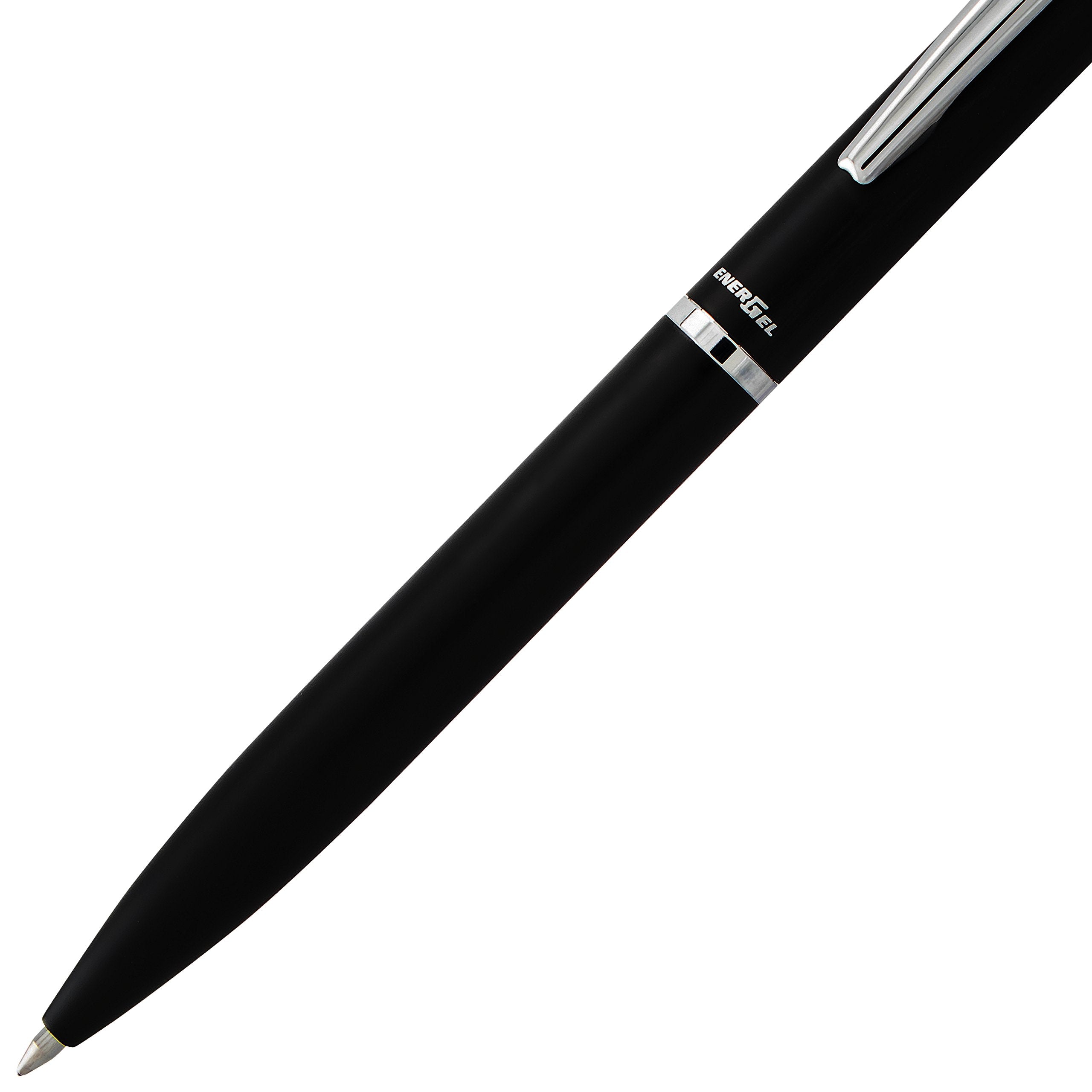 Pentel EnerGel Liquid Gel Retractable Rollerball Pen, Black All Metal Barrel, Gift, Everyday Use, Office Supplies, Black Ink, 0.7mm Medium Point, BL2007A-AE1, 1 Each Includes Gift Box