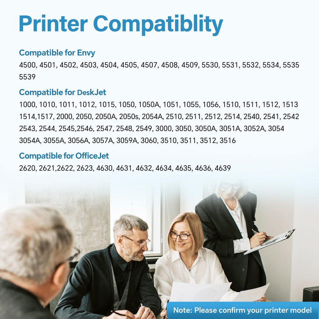 Printer Ink 61XL Black for HP 61 Ink Cartridges |2 Pack 61 XL High Yield Replacements for HP 61 Black Ink Work with Envy 4500, 5530, 4502, DeskJet 1000, 1510, 2540 OfficeJet 4630, 4635 Printers