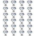 24pcs Cabinet Knobs, BetterJonny 30mm Glass Diamond Crystal Drawer Knobs for Your Home, Dresser and Cupboard,Living-Room, Kitchen, Bathroom, Office