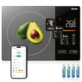 Smart Food Scale with Nutritional Calculator, [TFT Colorful Display] 5kg Nutrition Scale with App, 25 Nutrients Tracking, Calorie, Macro, Keto, Weight Loss, Tare, 5 Units for Meal Prep & Baking