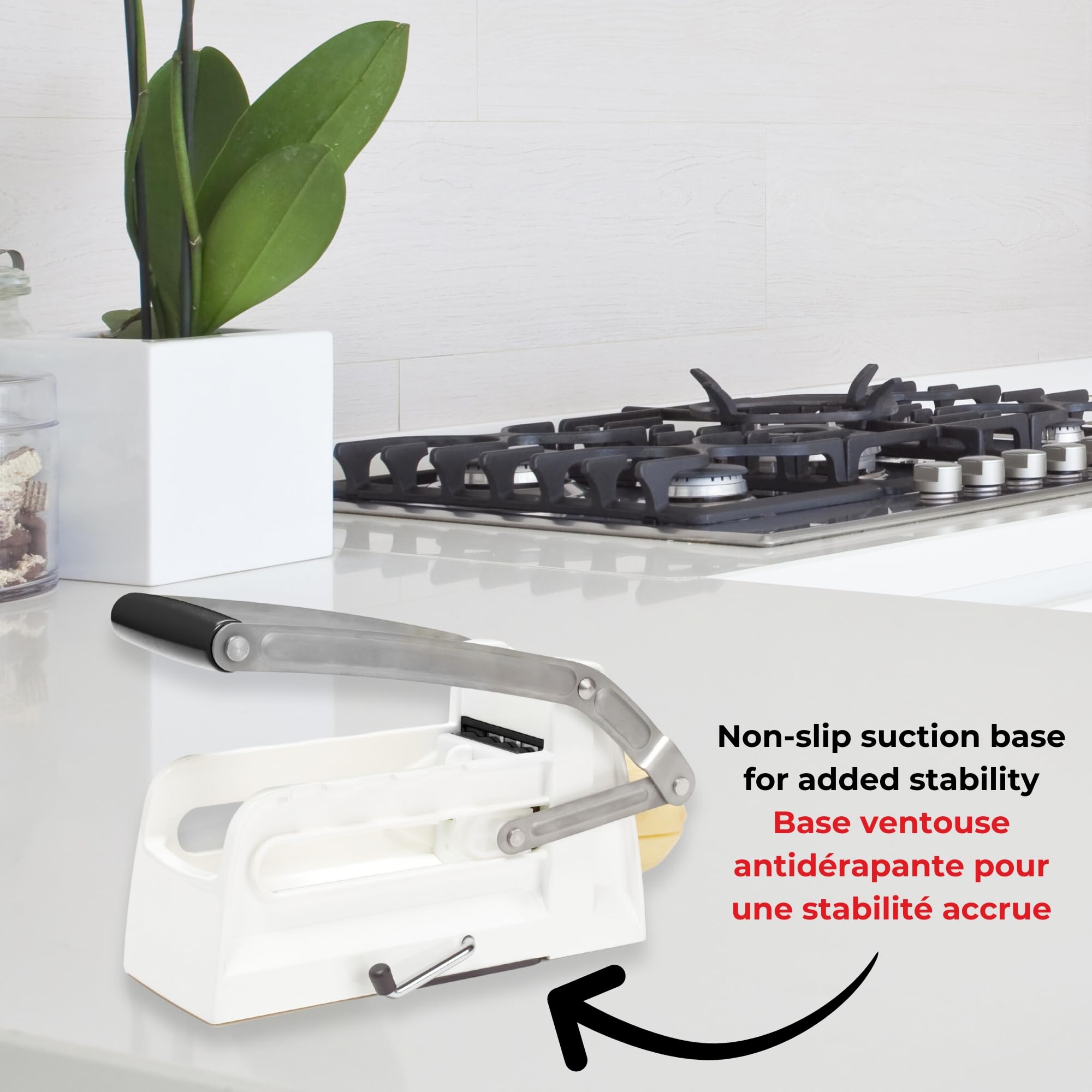 Starfrit Pro Fry Cutter & Cuber - 3-in-1 - Homemade French Fries - Slices, Dices, Cubes Potatoes & Vegetables