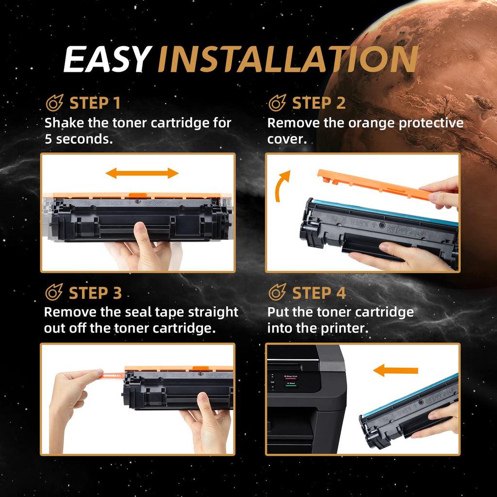 2PK [Latest Chip] CF248A 48A Black Toner Cartridge Replacement for HP 48A CF248A M15w Toner Work with LaserJet Pro MFP M15w M29w M28w M30w M31w M16w Printer Toner (2 Black)