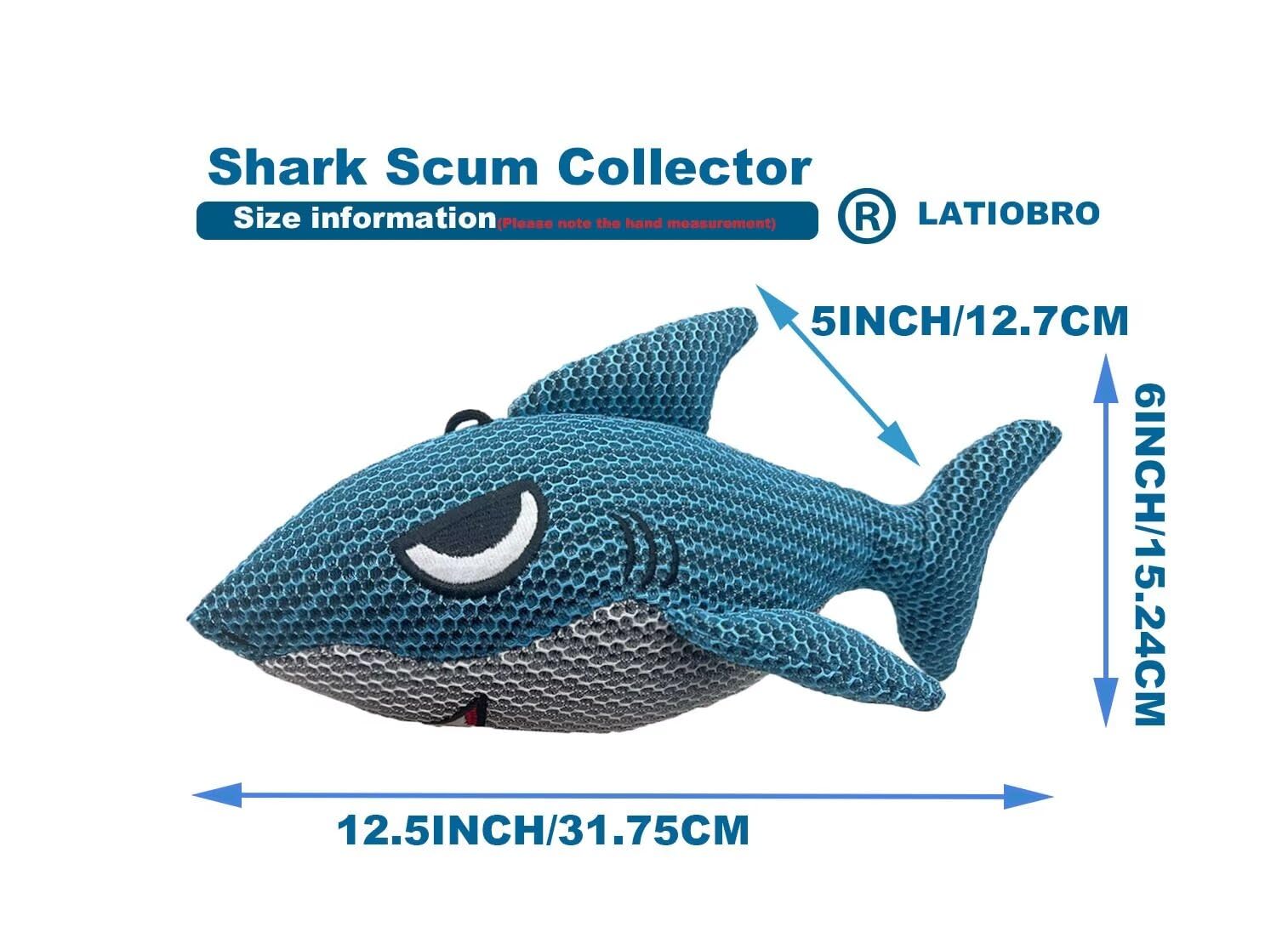 Hot Tub Scum Absorber Shark-1 Pack Hot Tub Cleaner Hot Tub Sponges，Keeps Water Clear for Adults Reusable Pool Scum Absorber