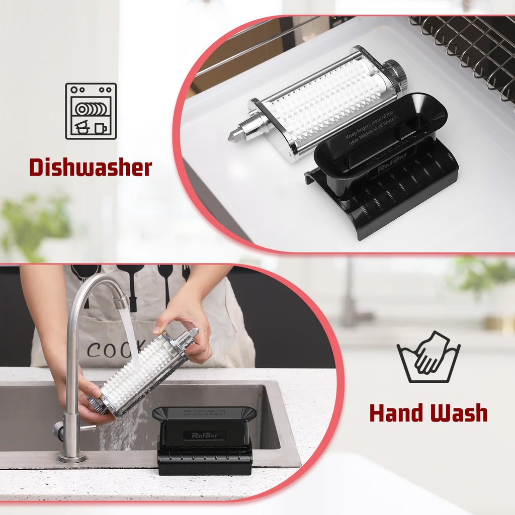 Adjustable Thickness Meat Tenderizer Attachment for Kitchenaid Stand Mixers, Meat Tenderizer Tool, Steak Cuber Processor Accessories, Dishwasher Safe, BPA Free Food Grade Plastic