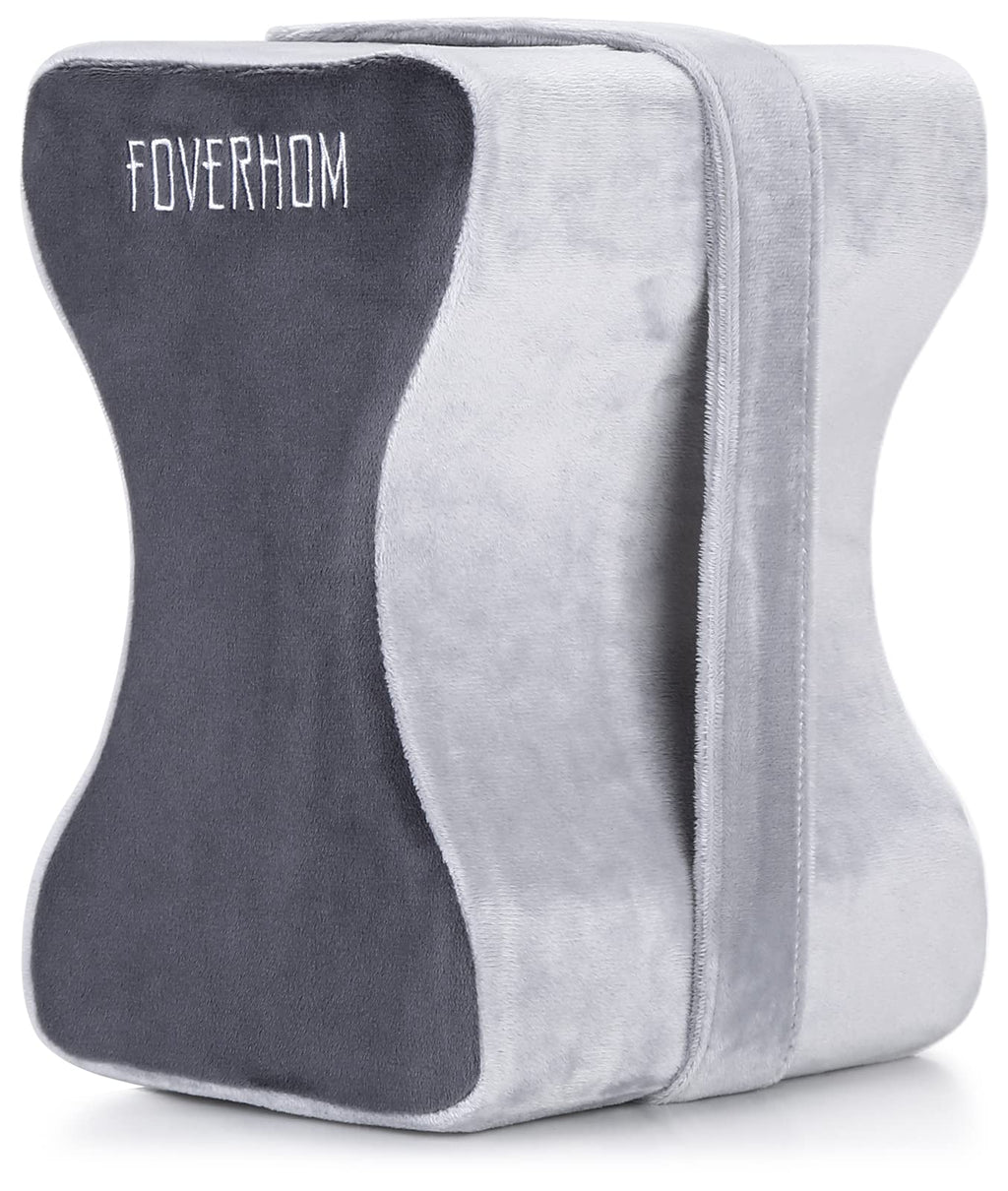 Foverhom Memory Foam Knee Pillow,Orthopedic Leg Pillow for Sciatica Relief,Back Pain, Pregnancy, Leg Pain, Hip Pain and Sciatica Relief