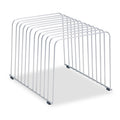Fellowes Desktop Organizer, 11 Sections, 9 Inch x 11.375 Inch x 8 Inch, Wire, Silver (72012)