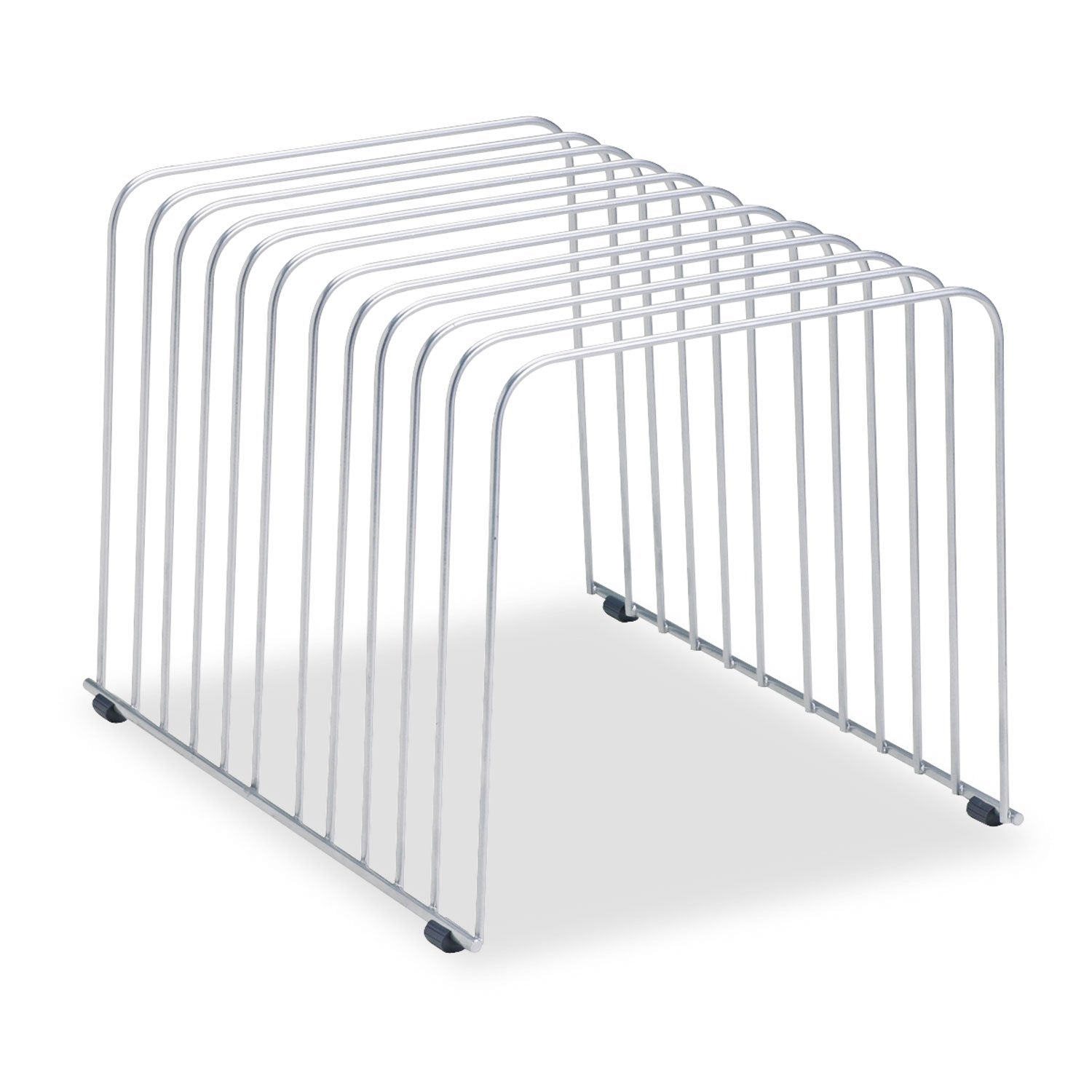 Fellowes Desktop Organizer, 11 Sections, 9 Inch x 11.375 Inch x 8 Inch, Wire, Silver (72012)