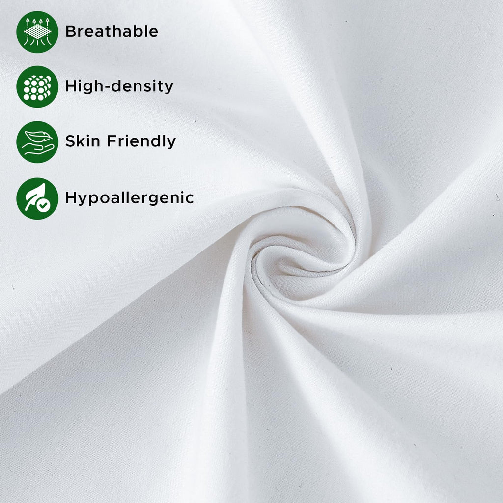 OTPIPCS 18 x 18 Pillow Inserts Set of 4 - Premium Soft and Fluffy 18 Inch Medium Sofa Decorative White Square Throw Pillow Inserts Stuffing for Living Room Couch and Bedroom Interior Cushions