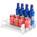 Automatic Soda Can Organizer for Refrigerator Already Assembled Can Dispenser for Soda Seltzer Drink Pop Can Holder Self-Pushing Drink Organizer for Fridge Storage 12 cans of 11.15oz 12oz 16oz 16.9oz