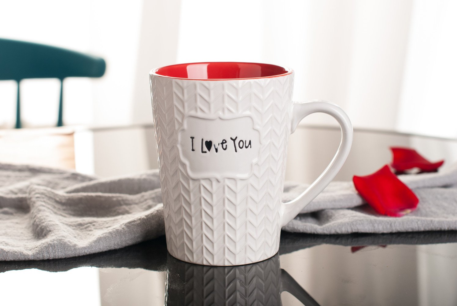 Ynsfree I Love You Mug 16 oz Coffee Tea Cup,Gifts for Dad/Father/Mom/Grandma/Ladies/Wife,Birthday/Christmas/Anniversary/Valentine',Mother‘s Day Gifts Funny Ceramic Mugs