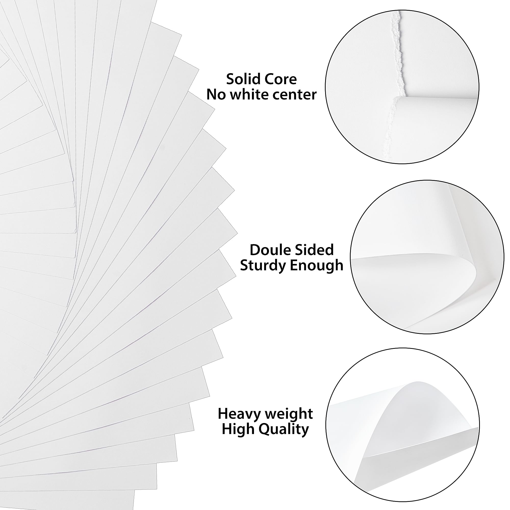 120 Sheets White Cardstock - 8.5” x 11” Letter Size Cover Card Stock 85lb Heavyweight Paper Thick Paper for Scrapbooking, Crafts, Business Cards, Invitations PAP03WH