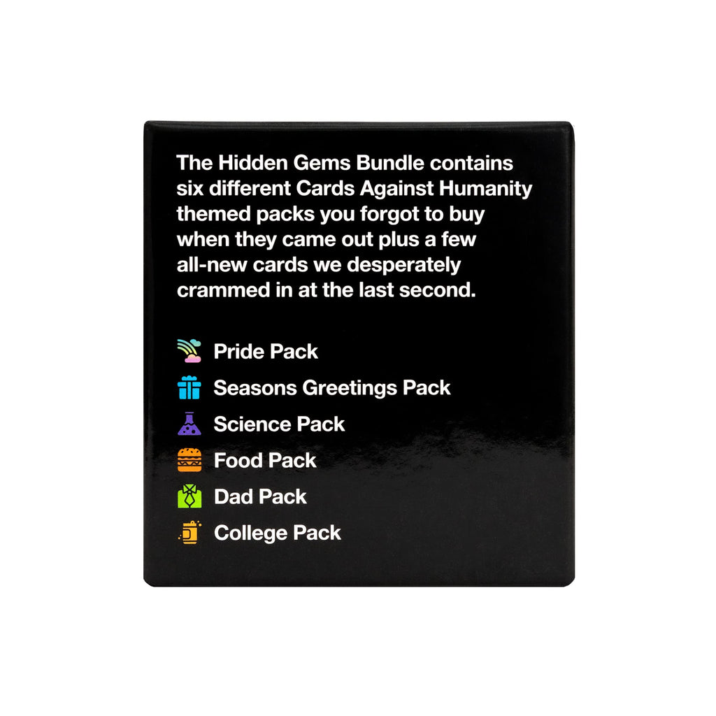 Cards Against Humanity: Hidden Gems Bundle • 6 Cool Themed Packs + 10 All-New Cards