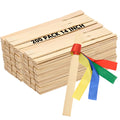 ZOENHOU 200 PCS 14 Inch Paint Sticks, Premium Wooden Paint Stir Waxing Sticks for Crafts Crafting Resin Craft Wood Crafts Paddle Hobby Projects Garden Marker