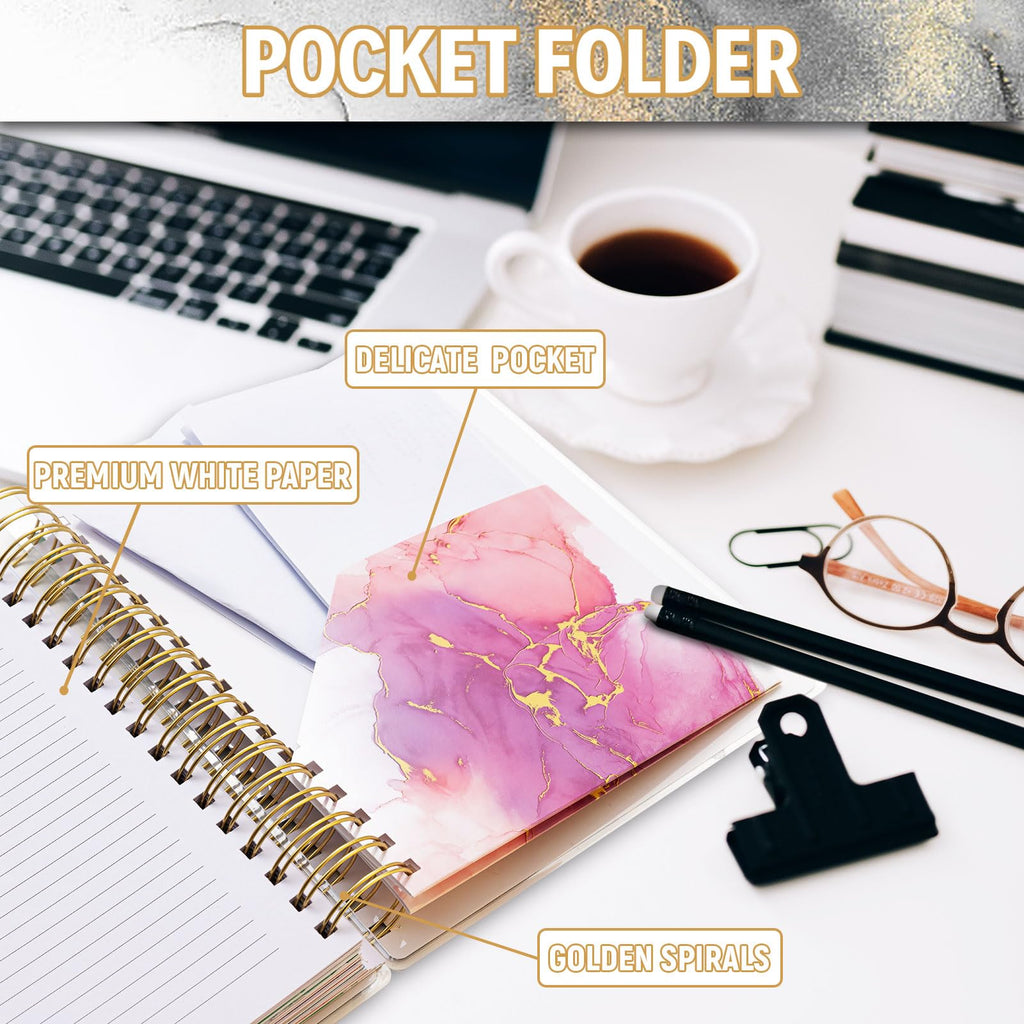 Planner 2026-2027, 18 Months Academic Daily Weekly Monthly Planner Yearly Agenda January 2026 – June 2027, Page Tabs, Separator Page, Inner Pocket, Bookmark, Stickers, Sticky Note Set, 7.9" x 9.8"