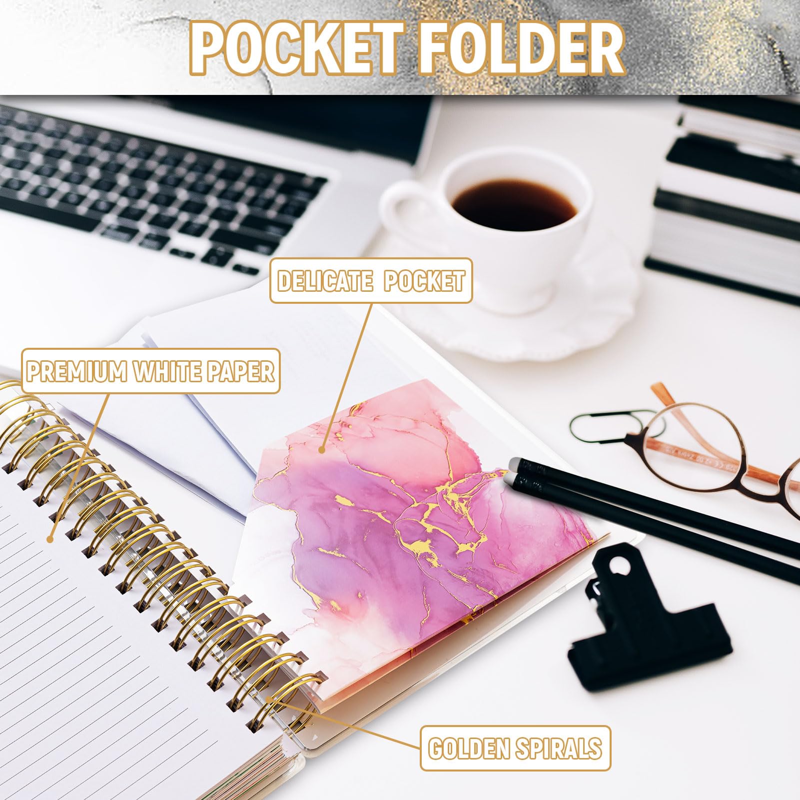 Planner 2026-2027, 18 Months Academic Daily Weekly Monthly Planner Yearly Agenda January 2026 – June 2027, Page Tabs, Separator Page, Inner Pocket, Bookmark, Stickers, Sticky Note Set, 7.9" x 9.8"