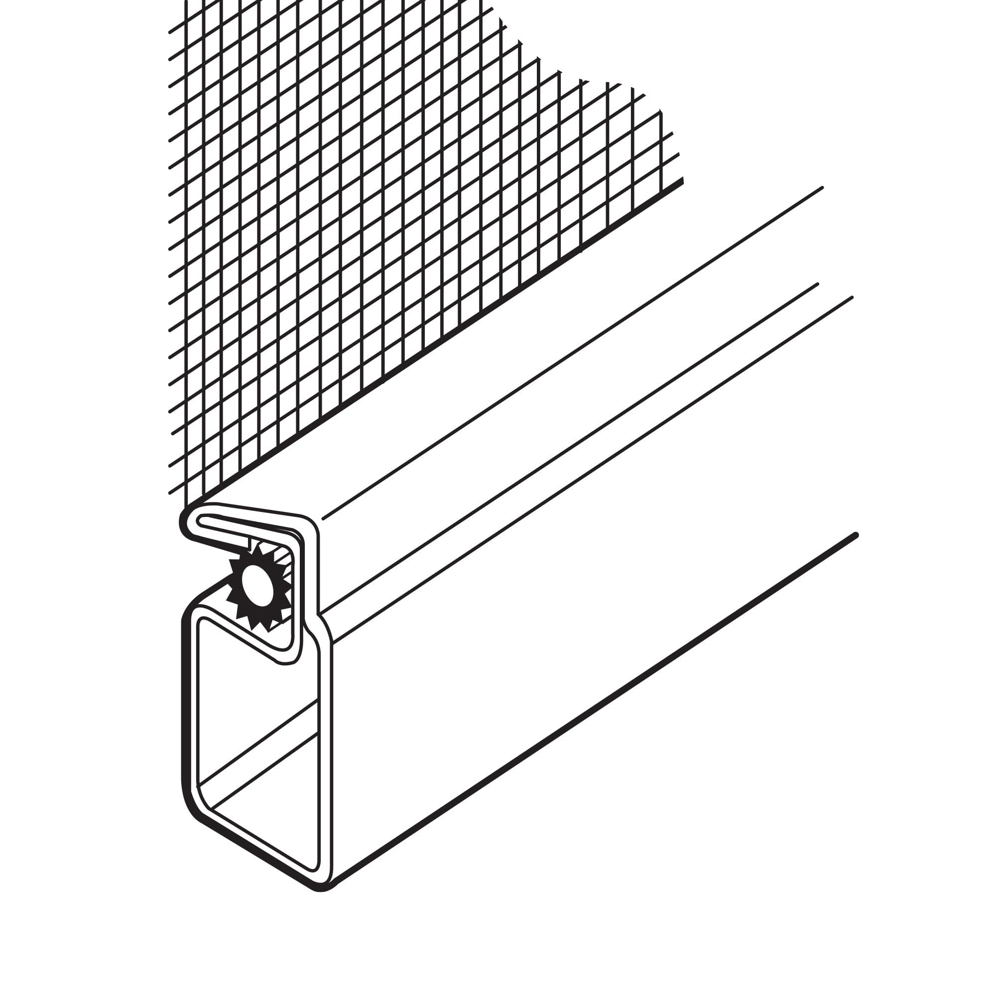 Prime-Line P 7551 Screen Retainer Spline, 0.12 -in(1/8-in), 250-feet Roll, Black