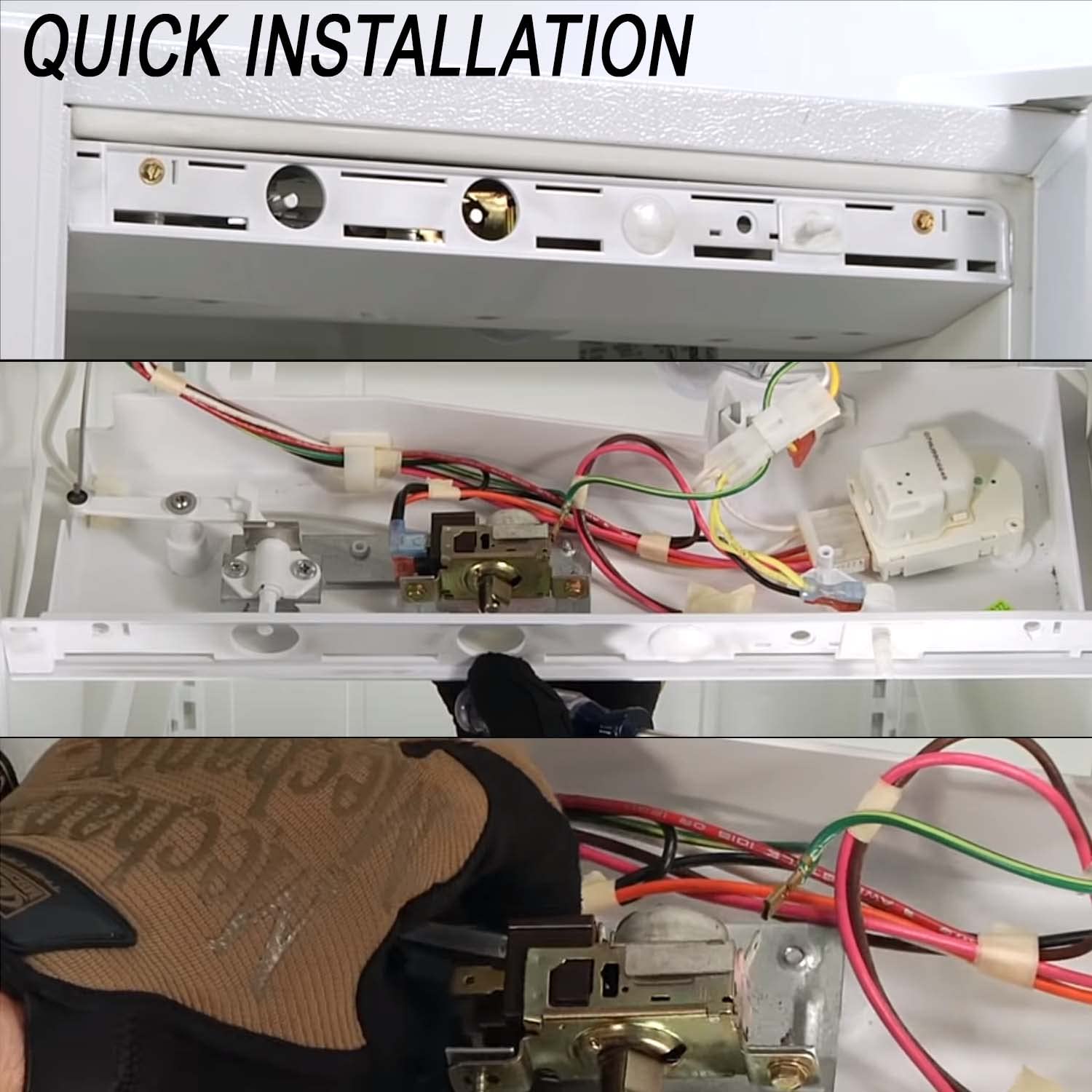 2198202 Refrigerator Cold Control Thermostat by Seentech Easy to Install - Exact Fit for Whirlpool,Kenmore Refrigerator - Replaces Part Numbers: WP2198202 2161284 2198201 PS11739232 AP6006166